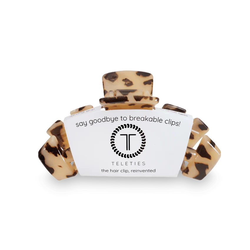 TELETIES Blonde Tortoise Medium Hair Clip.