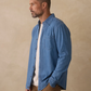 Cotton Denim Long Sleeve Button Up