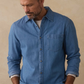 Cotton Denim Long Sleeve Button Up
