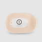 Almond Beige Small Flat Round Hair Clip