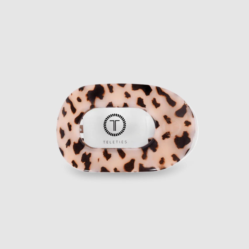 Blonde Tortoise Small Flat Round Hair Clip