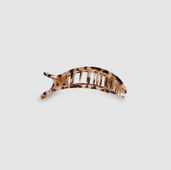Blonde Tortoise Small Flat Round Hair Clip
