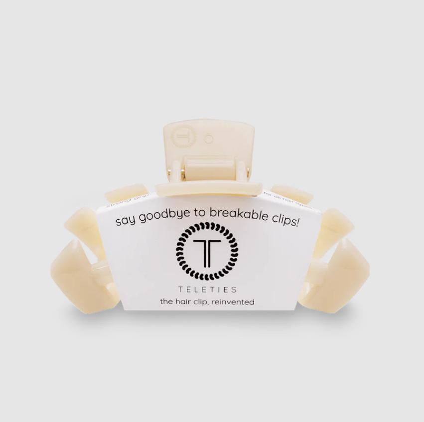 Classic Almond Beige Small Claw Hair Clip