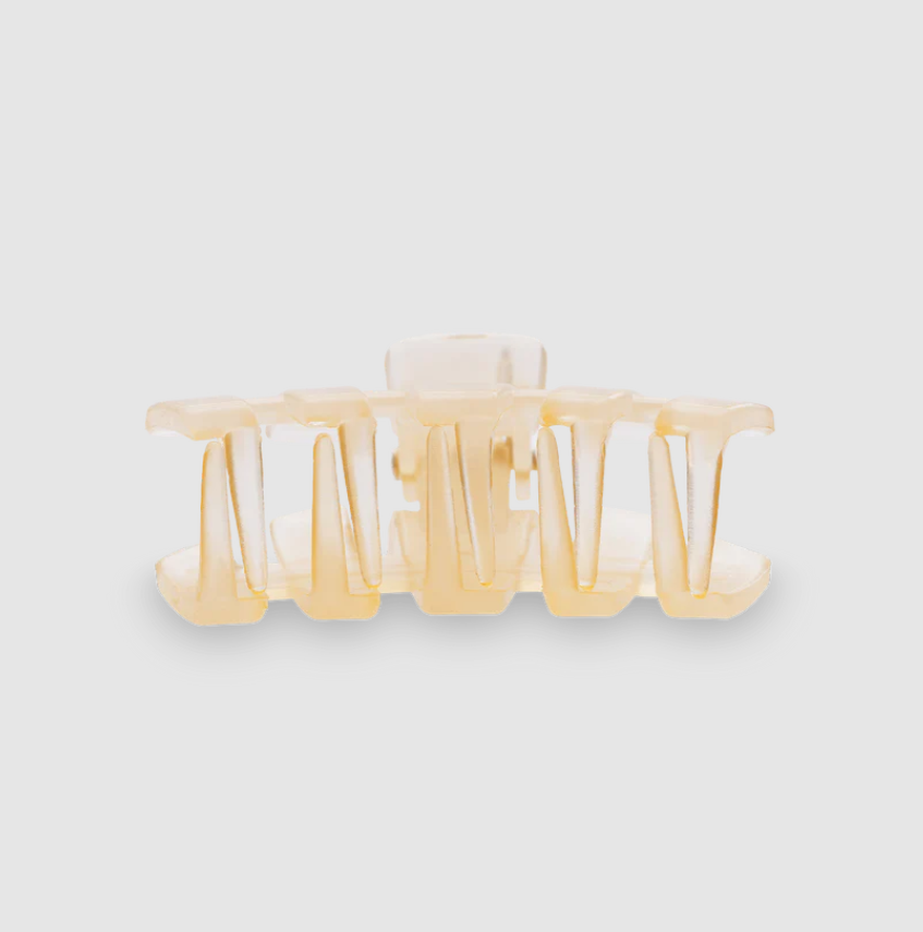 Classic Almond Beige Tiny Claw Hair Clip