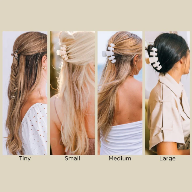 Classic Coconut White Small Claw Hair Clip