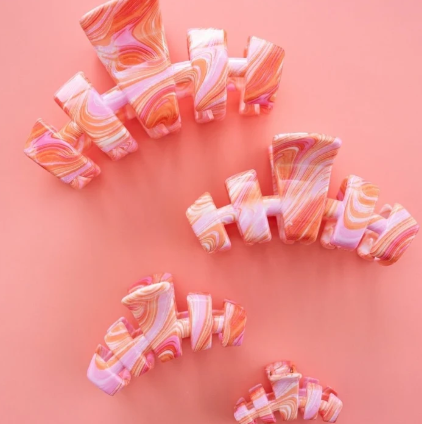 Classic Large Claw Clip-Just Keep Swimming