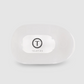 Coconut White Small Flat Round Hair Clip