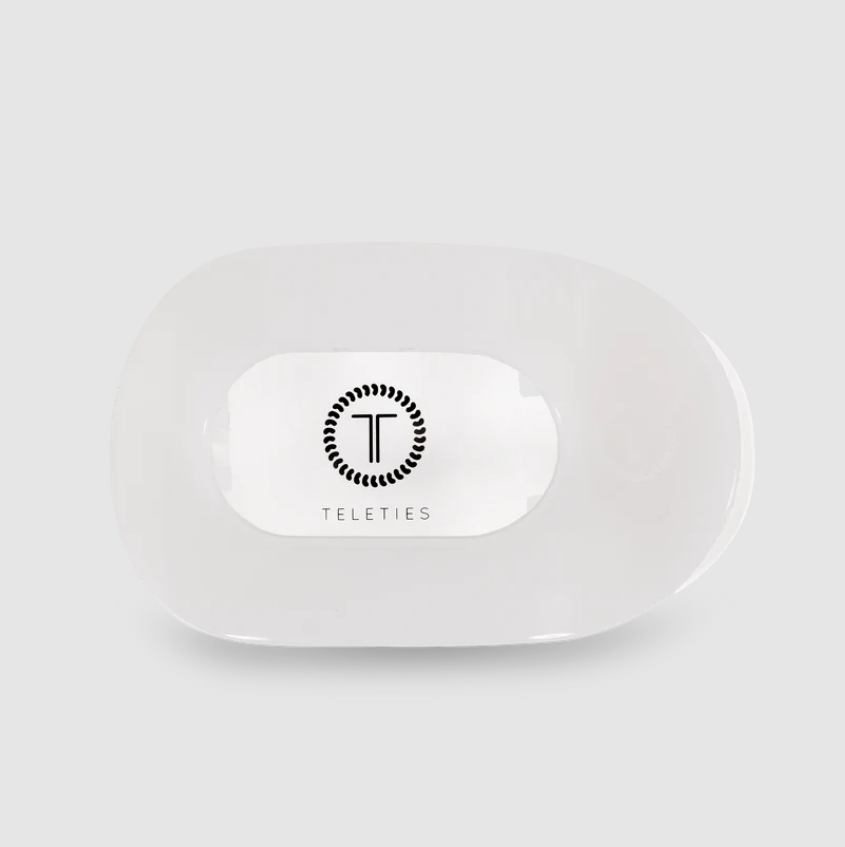 Coconut White Small Flat Round Hair Clip