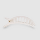 Coconut White Small Flat Round Hair Clip