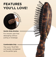 Detangler Hair Brush for Medium Hair - Tortoise - Full Size