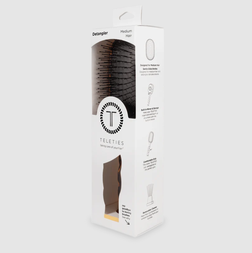Detangler Hair Brush for Medium Hair - Tortoise - Full Size