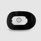 Jet Black Small Flat Round Hair Clip