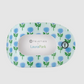 Large Flat Round Hair Clip-Blue Marigold