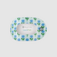 Medium Flat Round Hair Clip-Blue Marigold