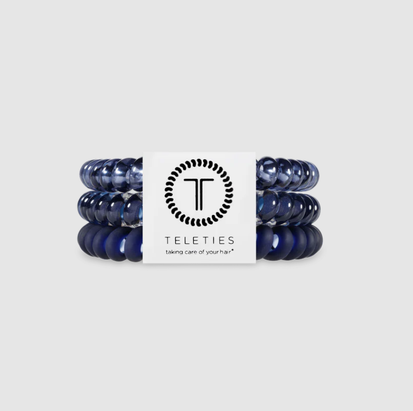 Nightfall Navy Small Hair Ties - Small