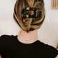 Tortoise Small Flat Round Hair Clip