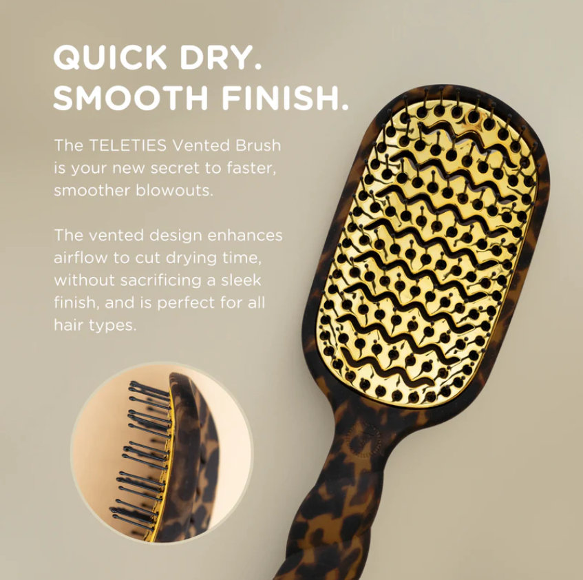 Vented Hair Brush - Tortoise - Full Size