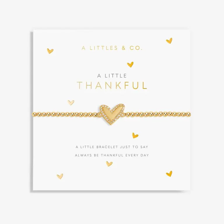 A Little Thankful - Gold Bracelet Card View