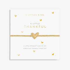 A Little Thankful - Gold Bracelet Card View