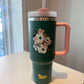 Buds + Bloom Tumbler 40 oz - Jade