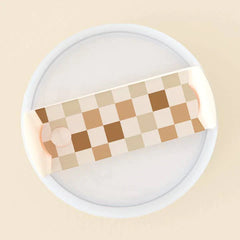 The Darling Effect Tumbler Lid Tag (Check Brown)