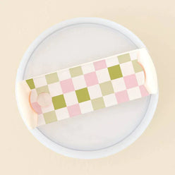 The Darling Effect Tumbler Lid Tag (Check Green)