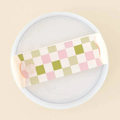 The Darling Effect Tumbler Lid Tag (Check Green)