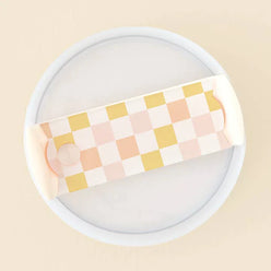 The Darling Effect Tumbler Lid Tag (Check Peach)