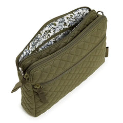 Triple Compartment Crossbody Climbing Ivy Green Pocket View