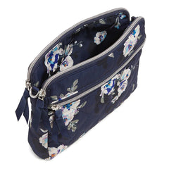 Vera Bradley Triple Compartment Crossbody - Bloom and Branches Navy