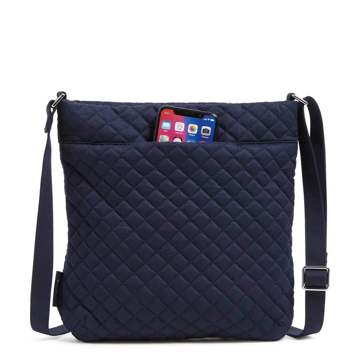 Triple Zip Hipster Crossbody Bag - Classic Navy