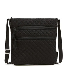 Triple Zip Hipster Black Front View