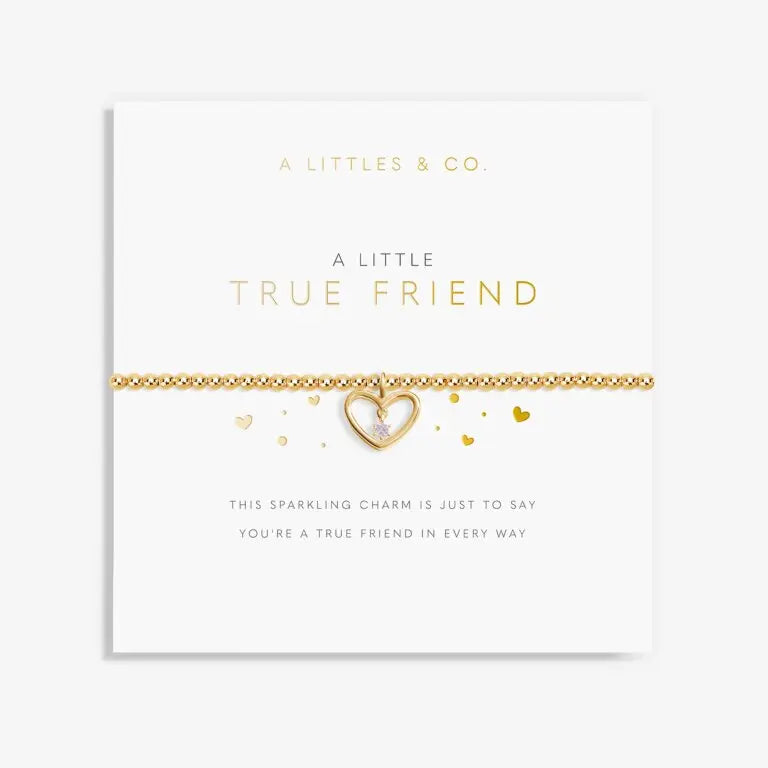 A Little True Friend - Gold Bracelet Card View