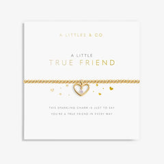 A Little True Friend - Gold Bracelet Card View