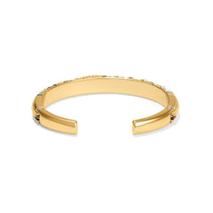 Trust Your Journey Gold Hinge Bracelet Back View