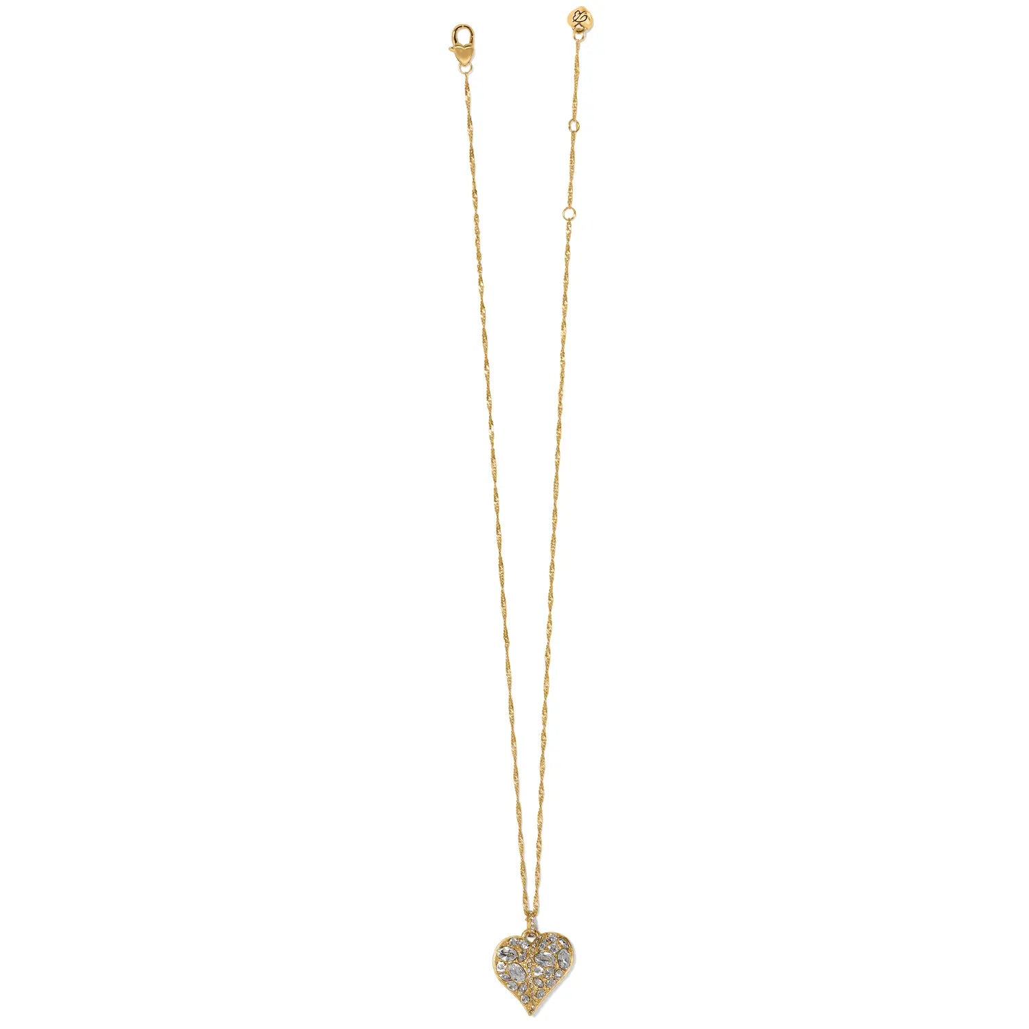 Trust Your Journey Heart Necklace Chain View