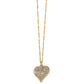 Trust Your Journey Heart Necklace Front View