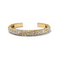 Trust Your Journey Gold Hinge Bracelet Front View