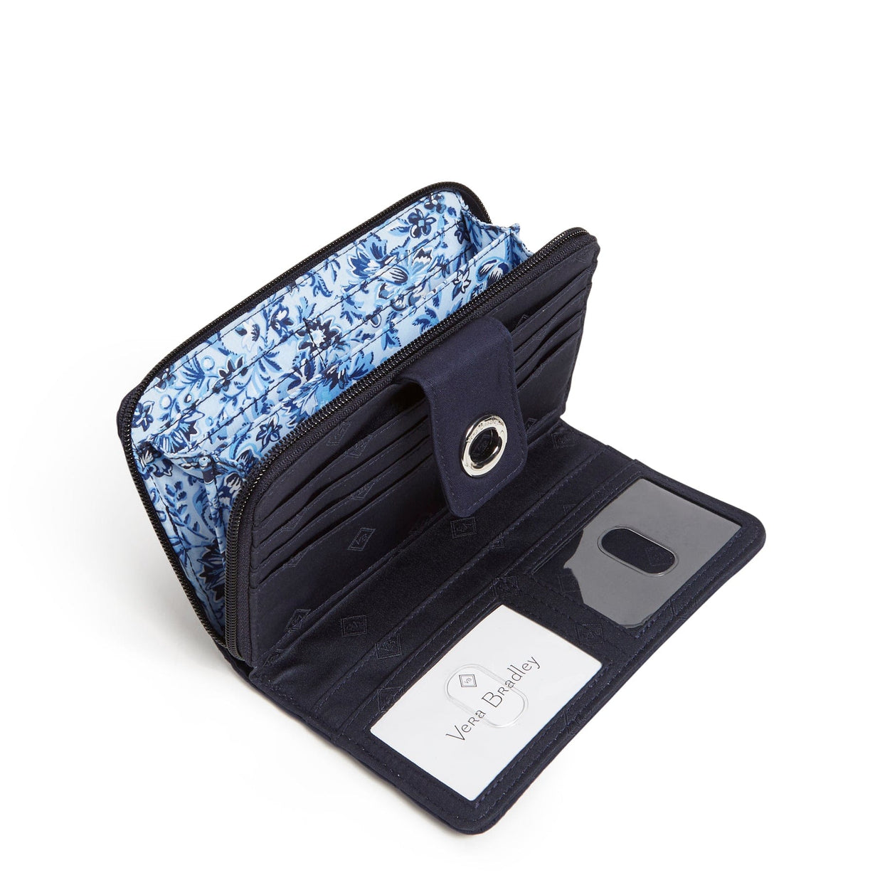 RFID Turnlock Wallet - Classic Navy