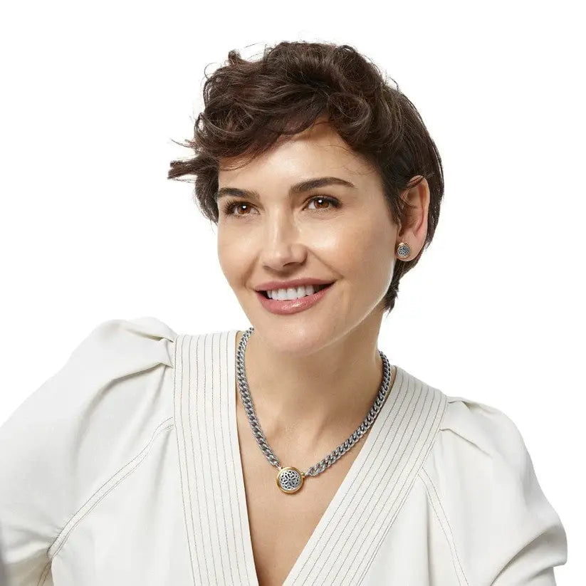 Ferrara Two Tone Reversible Choker Model View