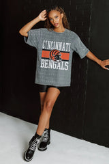 Cincinnati Bengals Rhinestone Short Sleeve Tee