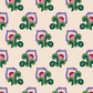 Fleece Socks : Chelsea Floral Cottage Cream