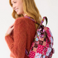 Deluxe Drawstring Backpack : Festive Check Patchwork