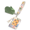 Dual Pouch Wide Wristlet : Prairie Blooms
