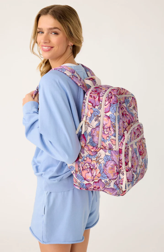 Large Bancroft Backpack : Cabbage Roses