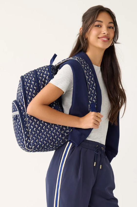 Large Bancroft Backpack : Rachel Ditsy Peacoat