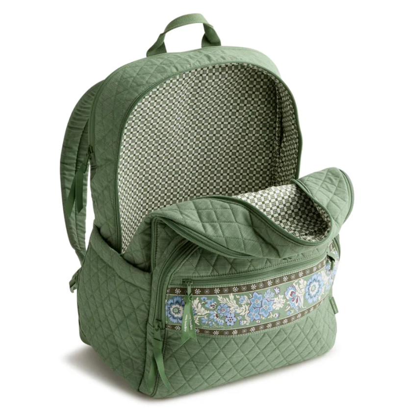 Large Bancroft Backpack : Vineyard Green Chambray