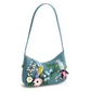 Mini Roxbury Crescent Shoulder Bag : Prairie Blooms Bluestone