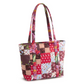Small Original Vera Tote : Festive Check Patchwork