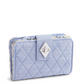 Small Turnlock Wallet: Blue Chambray